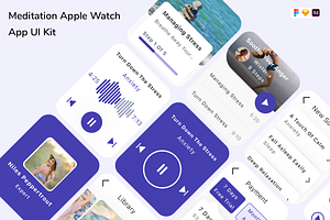 Meditation Apple Watch App UI Kit