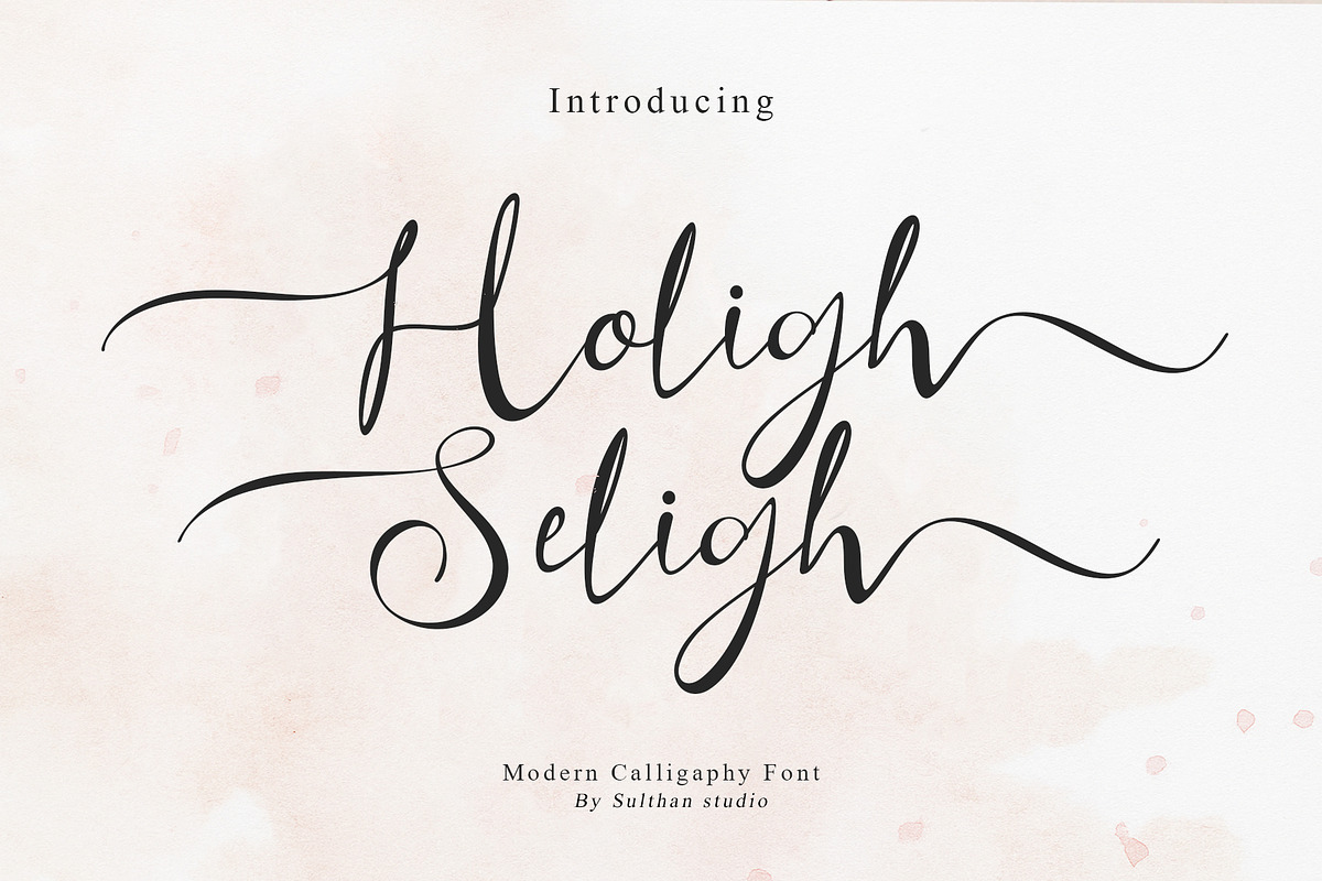 Holigh seligh, a Font by Sulthan Studio (Photo 1 of 11)