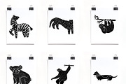 Cute animals BUNDLE, an Animal Illustration by Mii Lab (Thumbnail 8 of 20)
