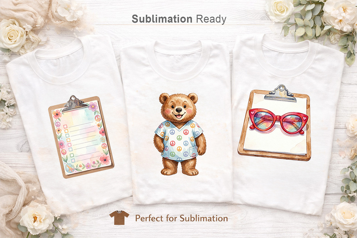 70s Groovy Nurse Sublimation PNG, an Illustration by Artnoy (Photo 5 of 8)