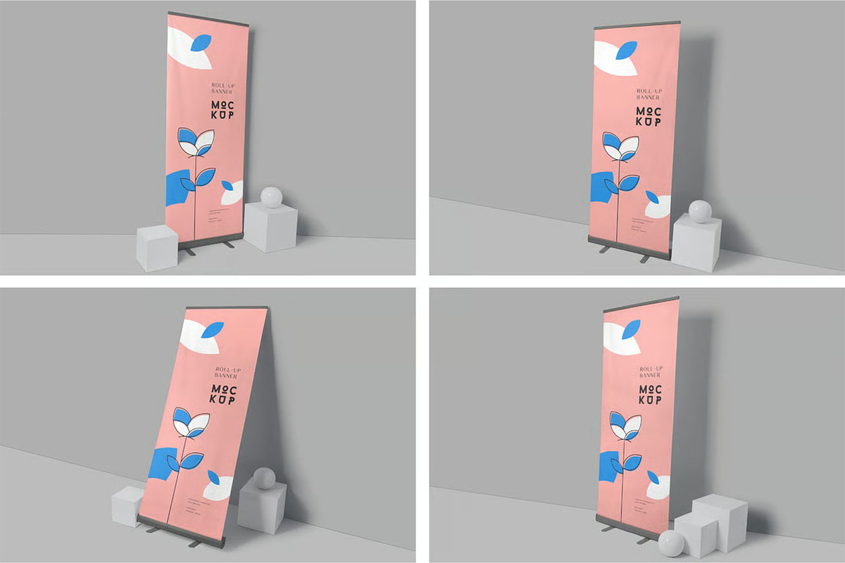 Roll-Up Banner Mockup, an Advertising Mockup by megostudi0 (Photo 1 of 6)