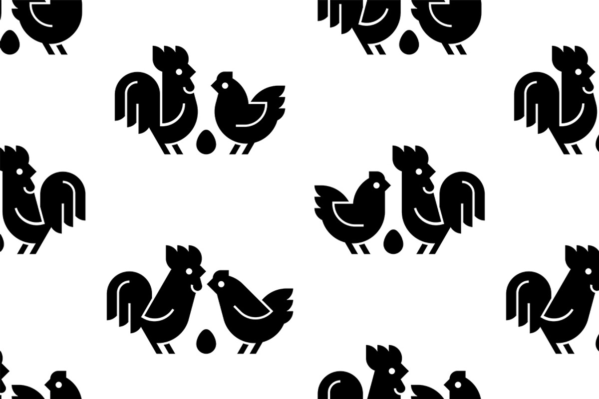 Farm animals logo Rooster and chicke, a Graphic by NataliiaVolyk (Photo 6 of 6)