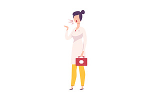 Furious Woman Arguing and Shouting, a Person Illustration by TopVectors