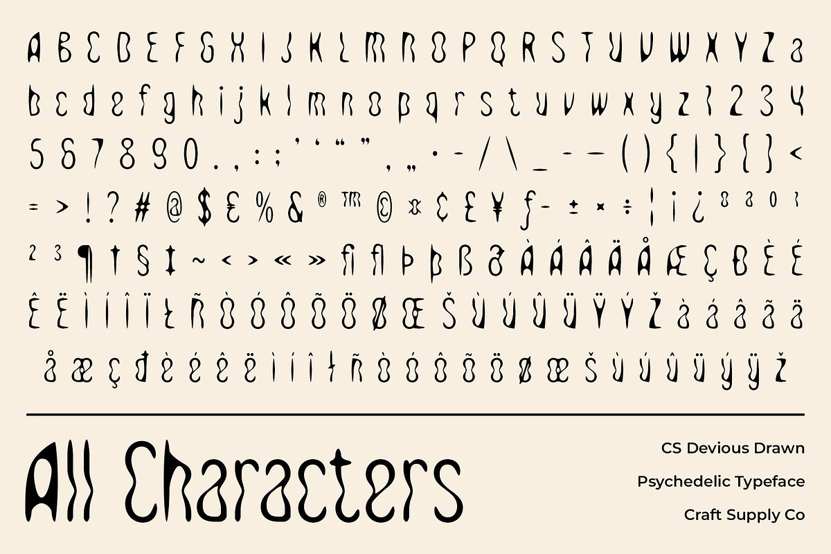 CS Devious Drawn, a Sans Serif Font by Craft Supply Co. (Photo 8 of 8)