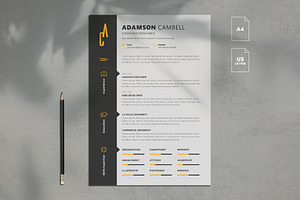 Minimalist Resume Template Vol. 5