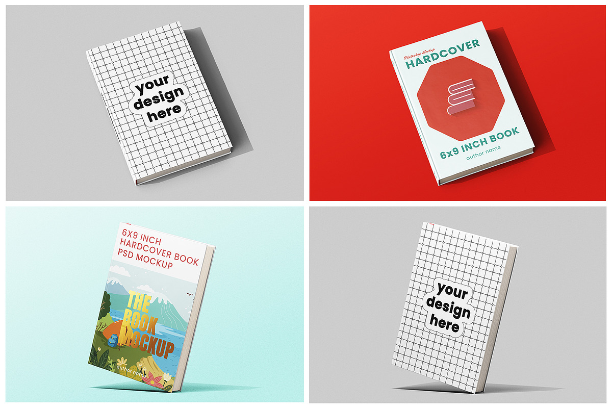 Hardcover Book 6x9 Inch Mockup Set, a Books & Magazine Mockup by Remnand Studio (Photo 11 of 11)