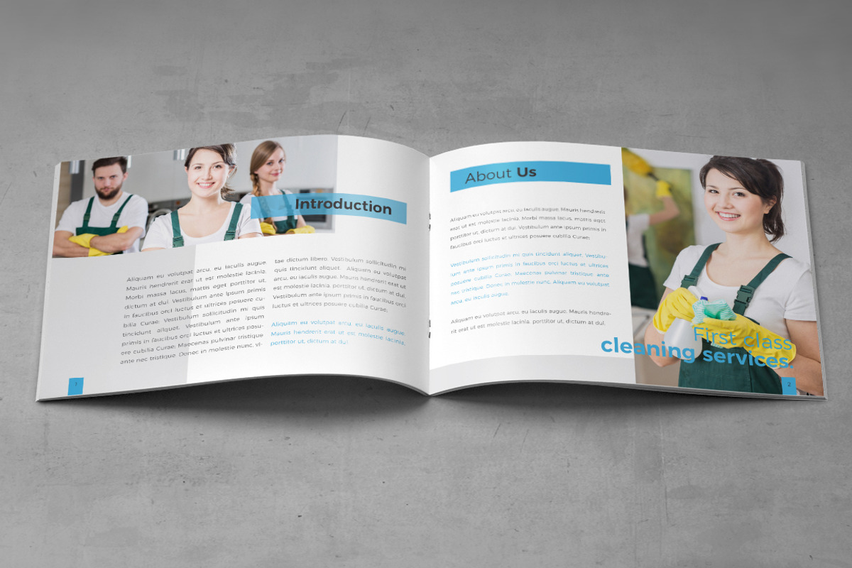 Cleaning Service Company Brochure A5, a Brochure Template by Rahardi Creative (Photo 4 of 9)