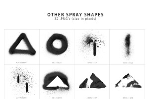 Spray Shapes & Textures