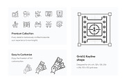 Movie and Theater Icon Set, an Outline Icon by Prosymbols (Thumbnail 3 of 5)