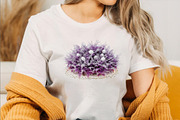 Purple Christmas Garden Clipart Bund, an Illustration by SVGArt (Thumbnail 4 of 8)