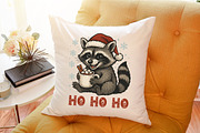 Ho Ho Ho Raccoon Png, Christmas Racc, an Illustration by Sublimation Artist (Thumbnail 9 of 9)