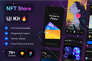 NFT Store UI Kit, an App Template by Trung (Thumbnail 1 of 6)