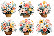 Watercolor Spring Flowers Clipart, an Illustration by Black Bird Studio (Thumbnail 4 of 5)