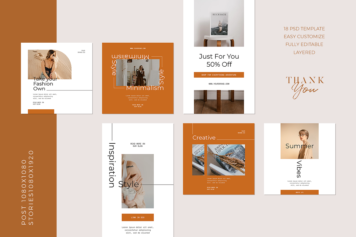 Romantic Instagram Template, a Social Media Template by Creatchees.std (Photo 4 of 4)