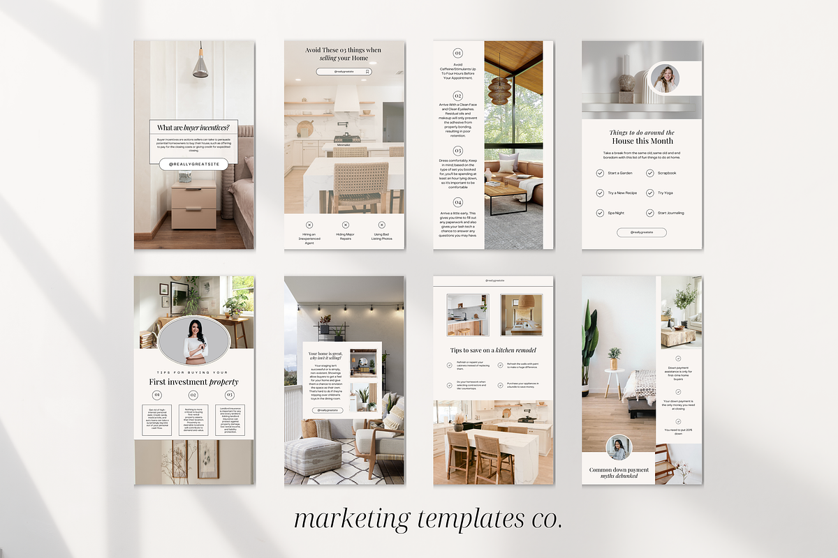 Real Estate Instagram Story Template, a Social Media Template by Marketing Templates Co. (Photo 4 of 9)