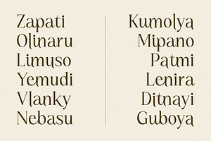 Kiprhany Modern Serif Font