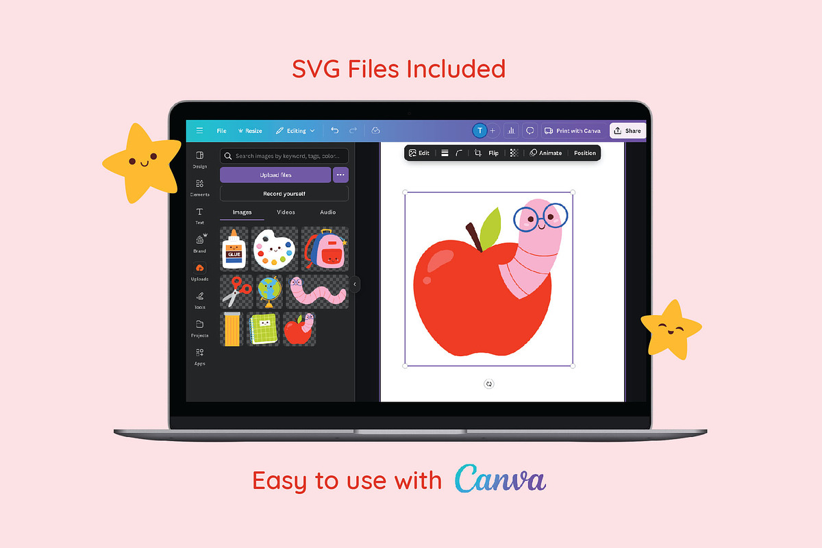 Back to School Vector Illustrations, an Education Illustration by taraleicreative (Photo 8 of 9)