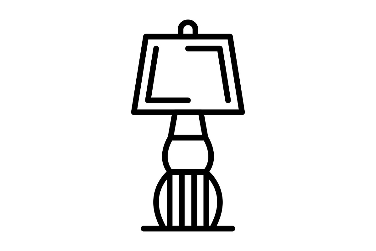 Lamp Line Icon, an Icon by Pexelpy