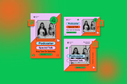 Podcast Social Media Banner, a Social Media Template by Formatika Studio (Thumbnail 3 of 3)