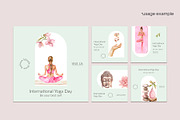 Watercolor yoga clipart. Yoga poses, a Healthcare Illustration by Art and Funny (Thumbnail 7 of 8)