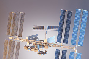 International Space Station With RIG