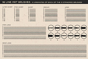 Tattoo Art Brushes for ILLUSTRATOR, a Brush Add-On by BAD TASTE (Thumbnail 3 of 11)