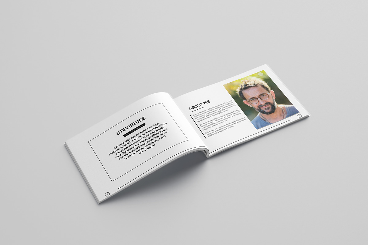 Photographer Portfolio Template, a Brochure Template by retrographix (Photo 4 of 7)