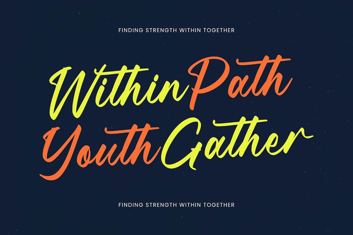 Manteca Backlif Bold Calligraphy, a Script Font by Letterena Studios Script (Photo 7 of 20)