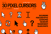 30 HQ Pixelized Cursor Vector Pack, an Object Graphic by Fivehead Studio (Thumbnail 1 of 4)
