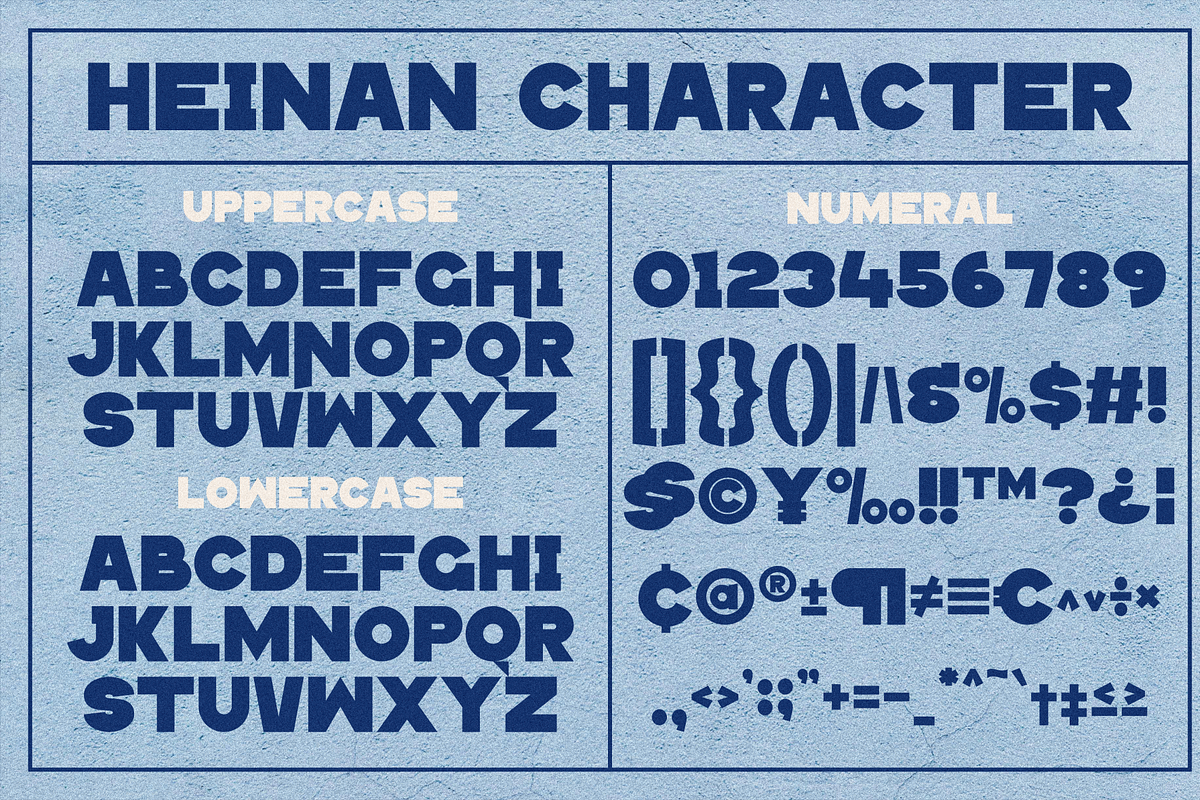 Heinan - Modern Bold Sans Serif, a Sans Serif Font by MaikoHatta (Photo 7 of 9)