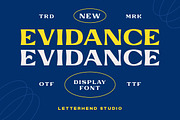 Evidance - Display Font, a Font by Letterhend Studio (Thumbnail 11 of 11)