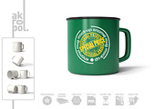 Enamel Mug Mock Up, a Cups & Container Mockup by akropol (Thumbnail 6 of 8)