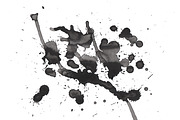 12 Color Splatter Photoshop brushes preview 4
