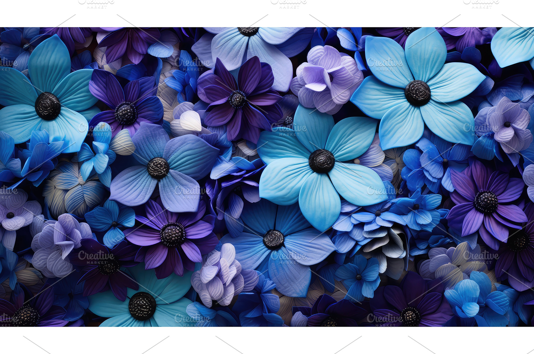 lavender blue and purple flowers ai, a Nature Photo by pikepicture