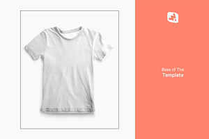 Top View Boy's Summer Tshirt Mockup