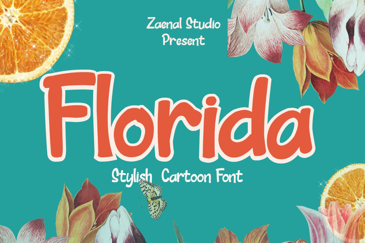Florida, a Script Font by Zaenal Studio (Photo 1 of 10)