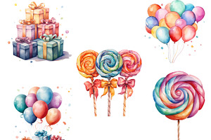 Happy Birthday Collection Clipart