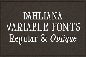 Dahliana Serif Classic Old Style