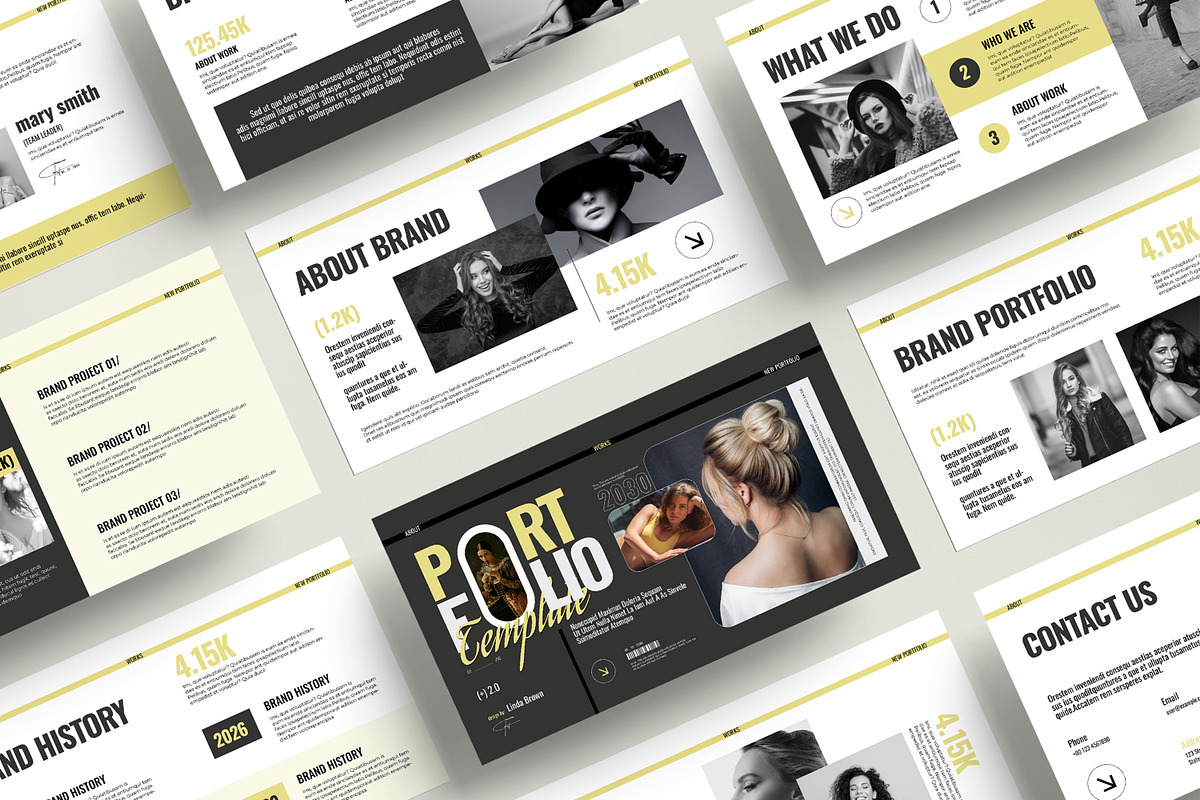 Portfolio Presentation Template, a Presentation Template by MightyDesign (Photo 1 of 8)