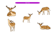 Deer Pose, an Animal Illustration by Creathub Studio (Thumbnail 3 of 3)
