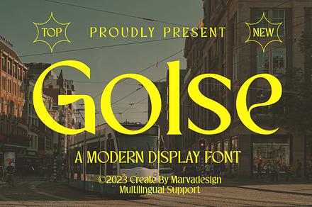 Golse - A Modern Serif, a Serif Font by Marvadesign