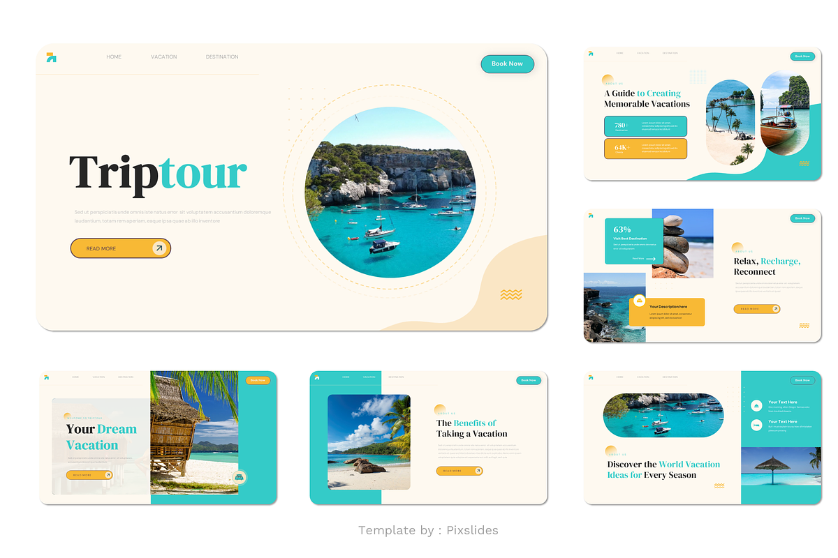 Vacation Holiday Keynote, a Presentation Template by Pixslides (Photo 2 of 4)