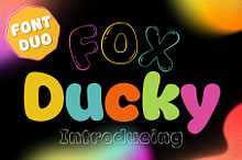 Fox Ducky Font Duo