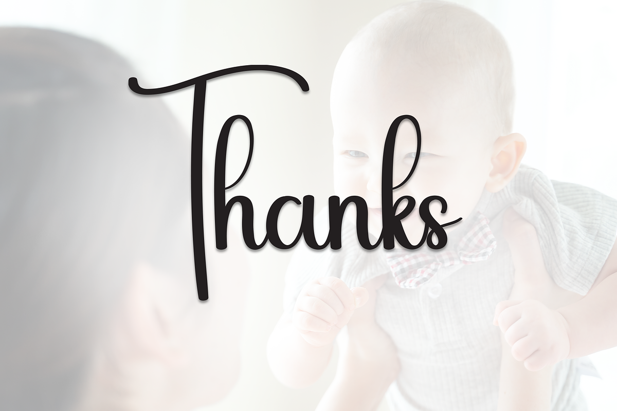 Baby | Script Font, a Handwritten Font by Scratchones (Photo 9 of 9)