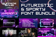 Futuristic and Sporty Font Bundle, a Sans Serif Font by BearyType Studio (Thumbnail 1 of 11)