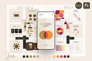 Chart & Graph Duo Palette CANVA PS