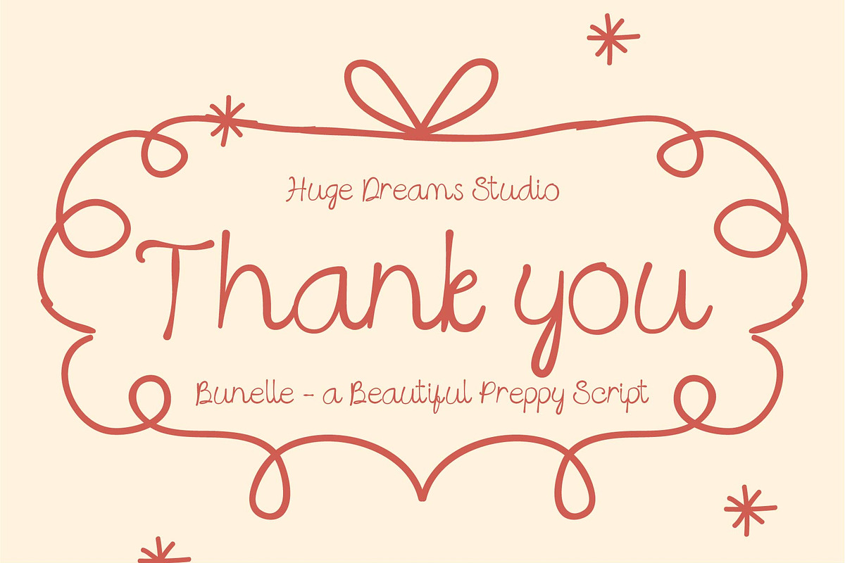 Bunelle – Elegant Handwriting Font, a Script Font by Huge Dream Studio (Photo 8 of 8)