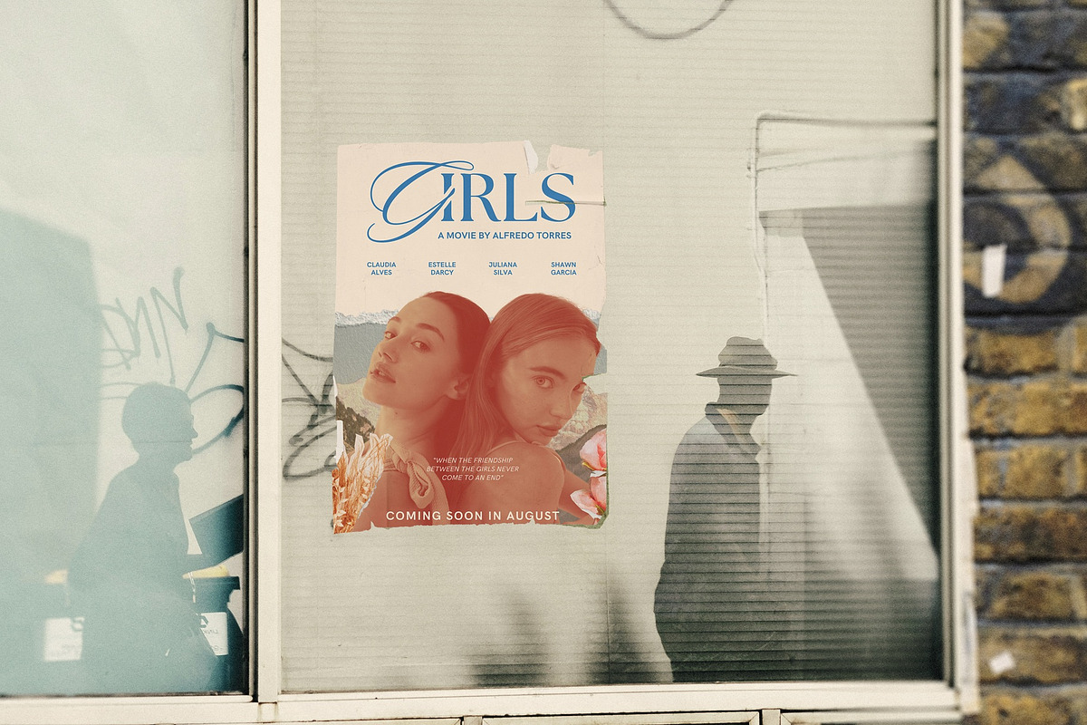 Street Poster Mockup, an Advertising Mockup by Tahtagraphic (Photo 2 of 6)