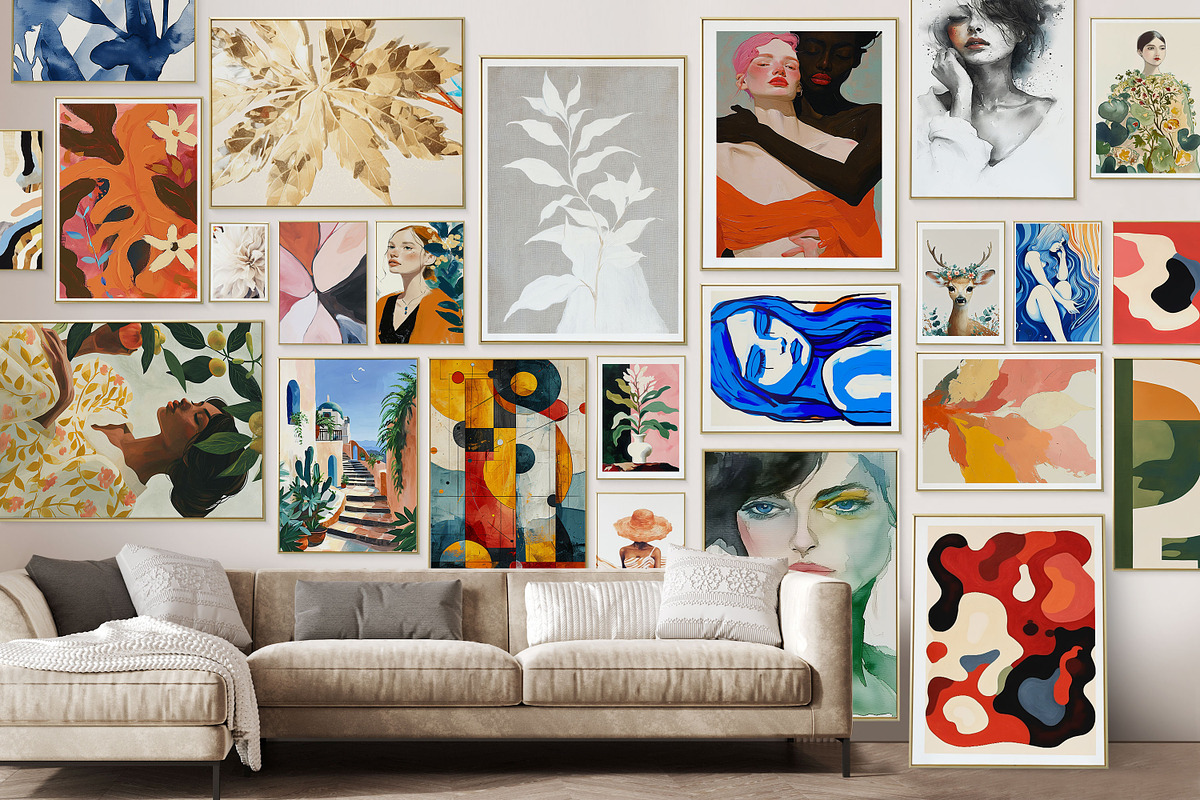 70 Minimalist Art Print Gallery, a Background Graphic by Muzi pear studio (Photo 3 of 8)