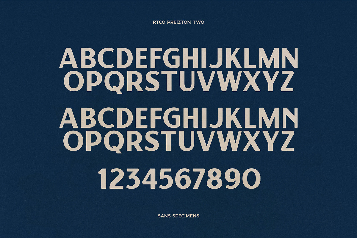 Preizton - Vintage Matchbooks Font, a Sans Serif Font by Roams Type (Photo 3 of 11)